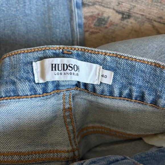 NWT Hudson Blake Slim Straight Jeans Men's Light Wash 40x34 - Picture 5 of 7